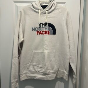 NORTH FACE Men’s heavyweight pullover sweatshirt. L Color cream